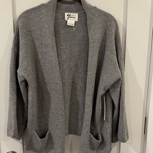Andrea Jovine Open Front Cardigan Sweater